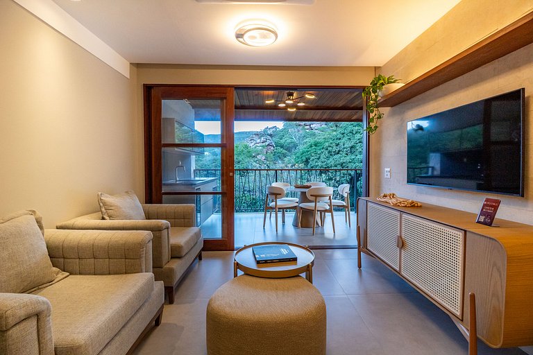 Apartamento Luxuoso com Vista para as Montanhas