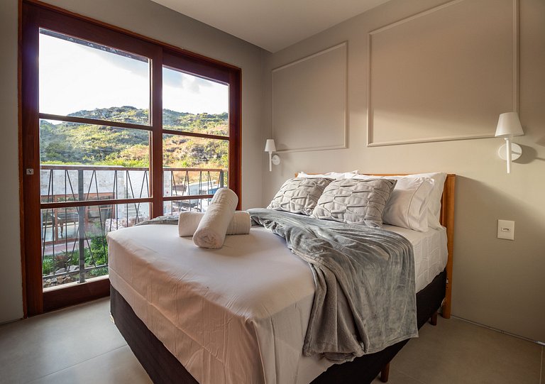 Apartamento Luxuoso com Vista para as Montanhas